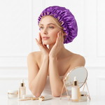 Bonnet en Satin Double Couche – meilleur skincare
