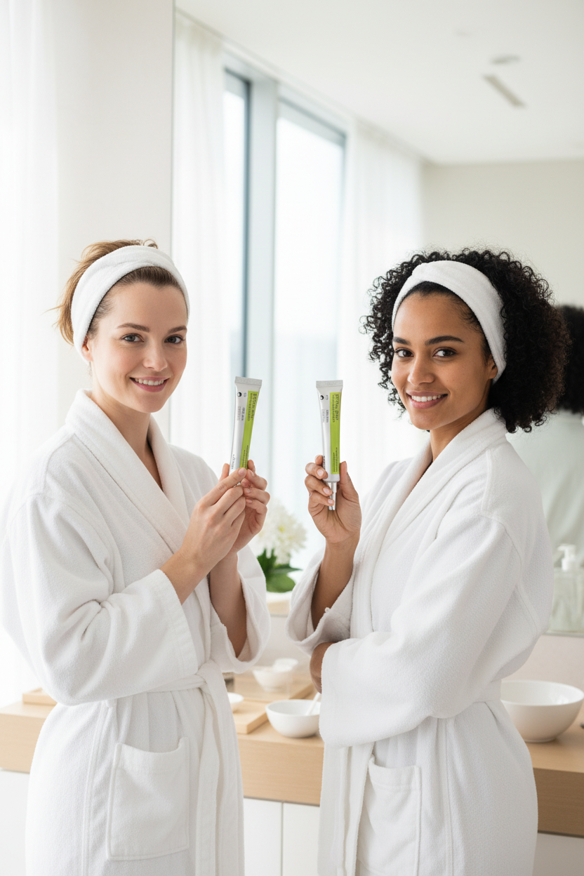 Femmes skincare avec Retinal Shot