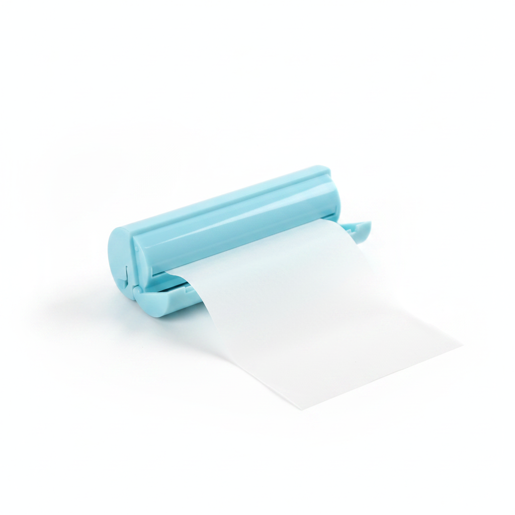 Feuilles de savon - Bleu fond blanc